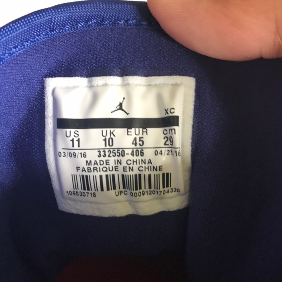 Air Jordan Olympic 1’s blue and gold - Picture 3 of 3